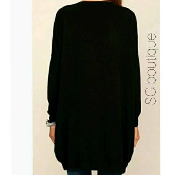 🆕⭐ "Hamptons"  black oversized sweater - Picture 4 of 6